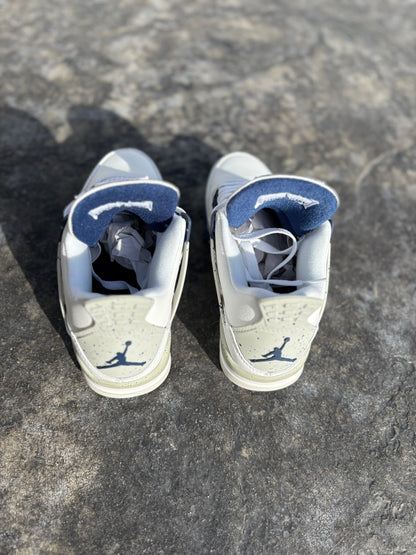 White & Navy blue Sneakers