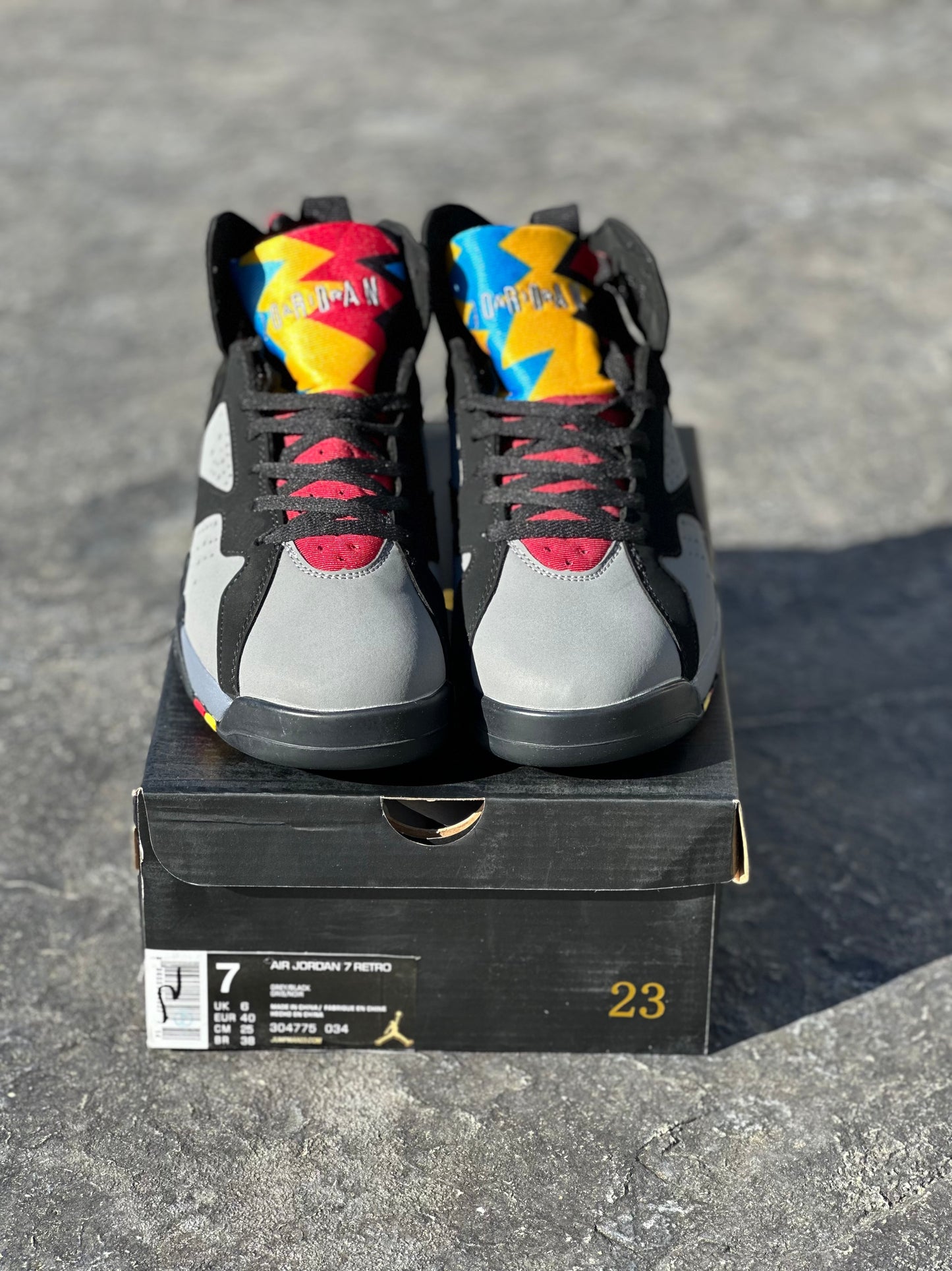 Black & Gray Retro Sneakers
