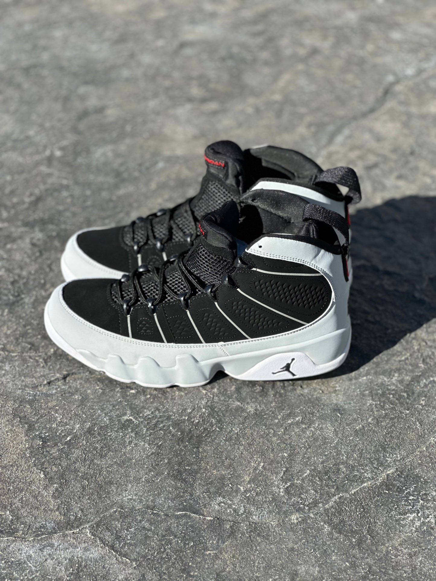 Black & Gray Striped Sneakers