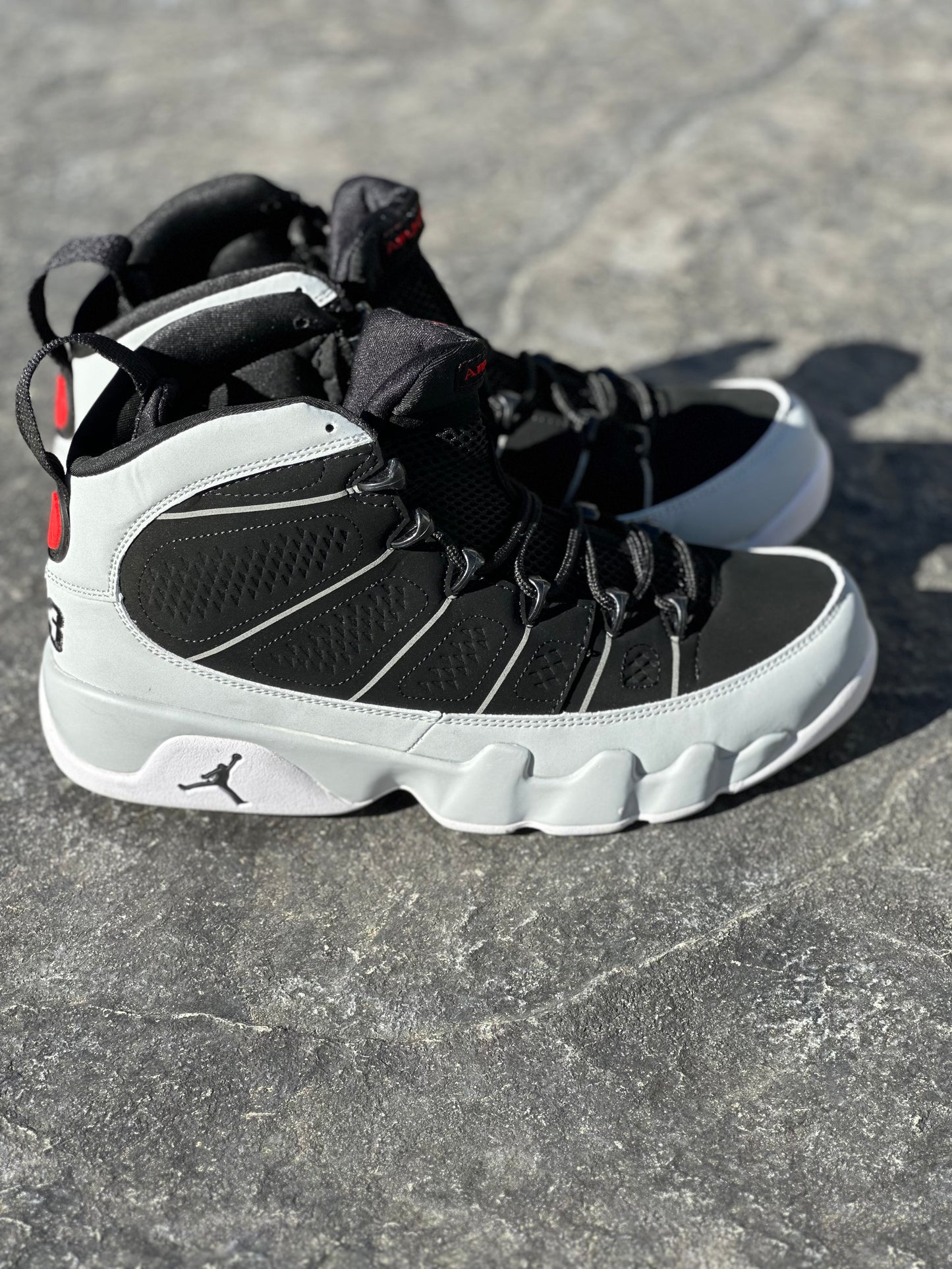 Black & Gray Striped Sneakers