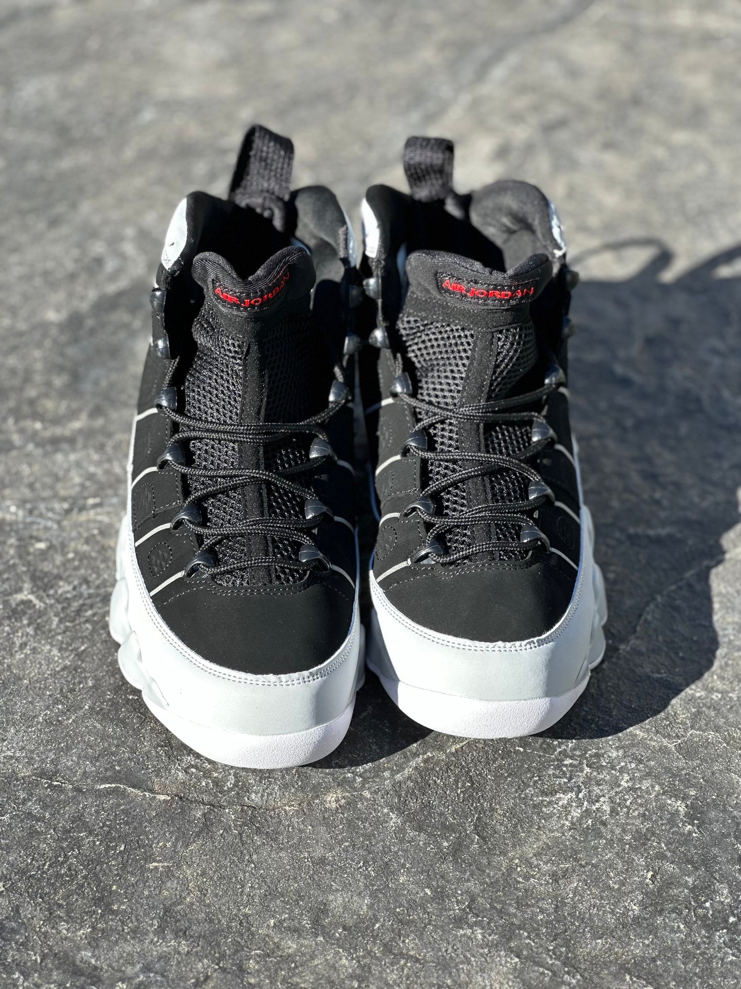 Black & Gray Striped Sneakers