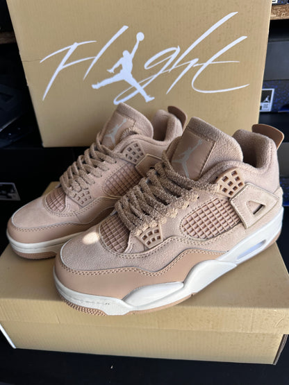 Blush tan suede low top sneakers with chunky sole